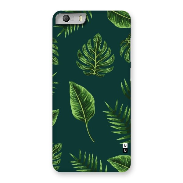 Green Leafs Back Case for Micromax Canvas Knight 2
