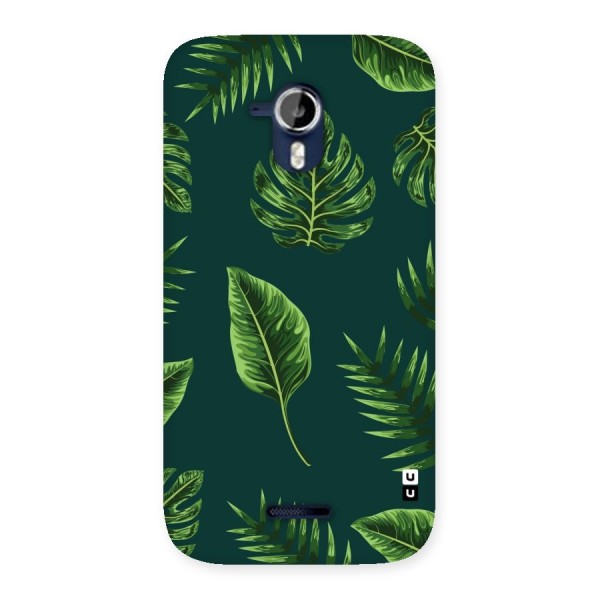 Green Leafs Back Case for Micromax Canvas Magnus A117