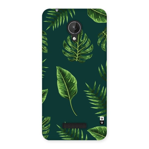 Green Leafs Back Case for Micromax Canvas Spark Q380