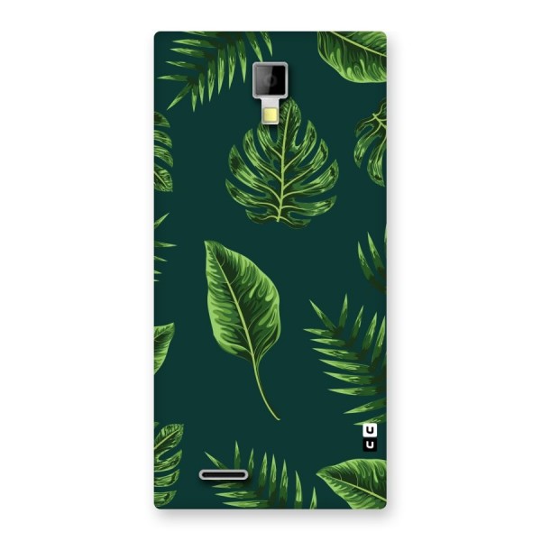 Green Leafs Back Case for Micromax Canvas Xpress A99
