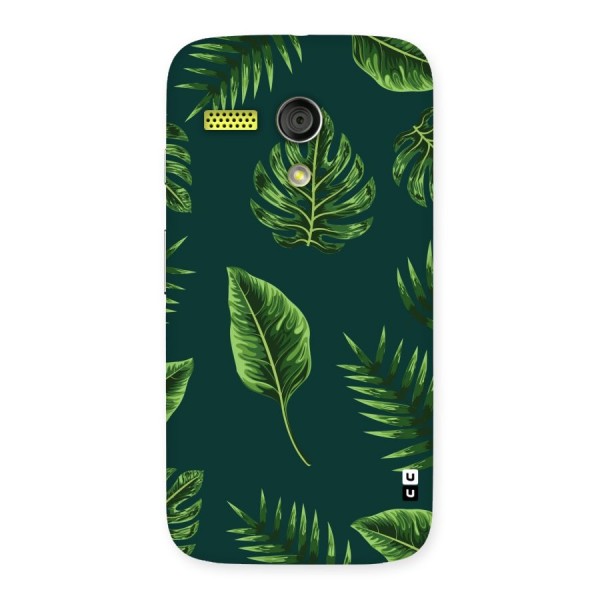 Green Leafs Back Case for Moto G