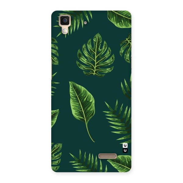 Green Leafs Back Case for Oppo R7