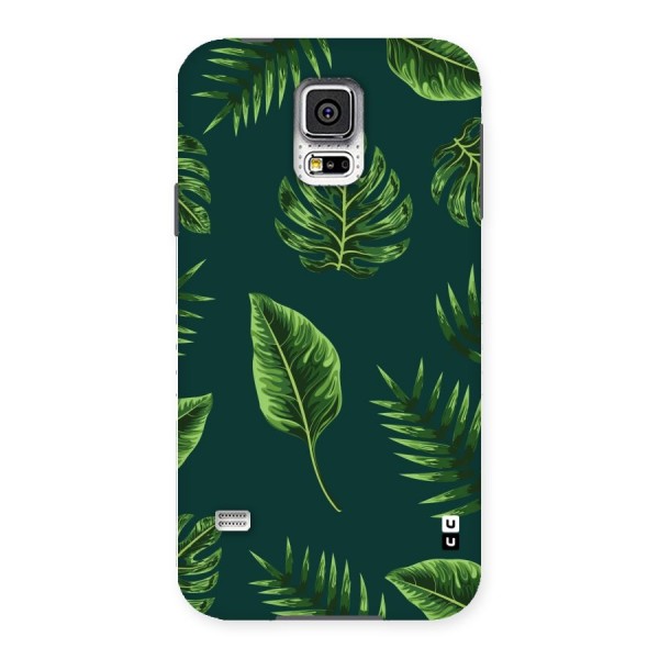 Green Leafs Back Case for Samsung Galaxy S5