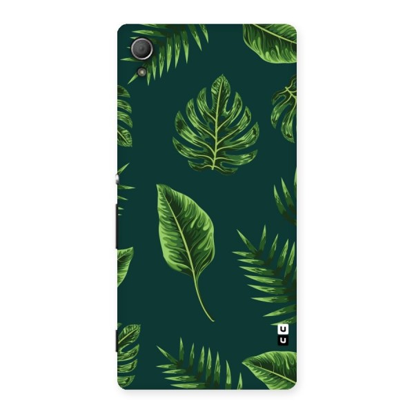 Green Leafs Back Case for Xperia Z4