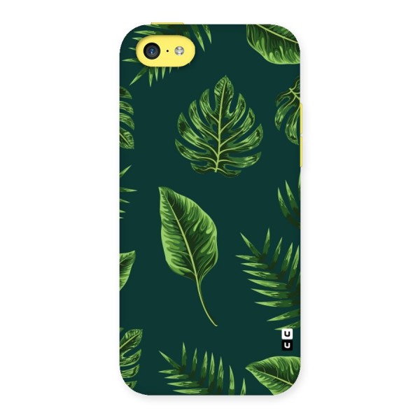 Green Leafs Back Case for iPhone 5C
