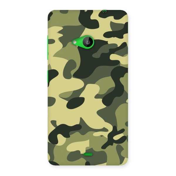 Green Military Pattern Back Case for Lumia 535