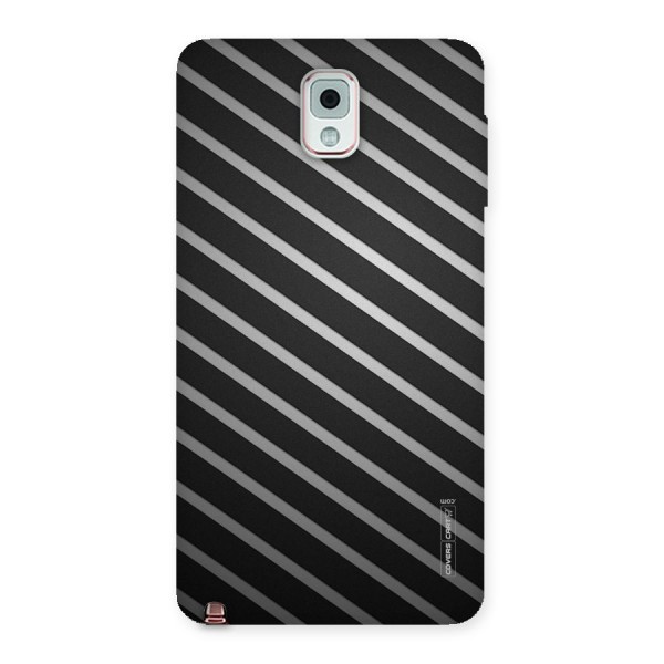 Grey And Black Stripes Back Case for Galaxy Note 3