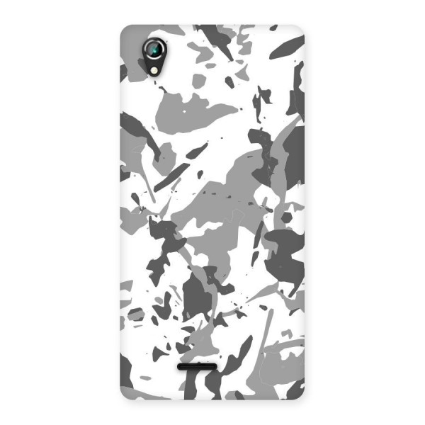 Grey Camouflage Army Back Case for Lava Iris 800