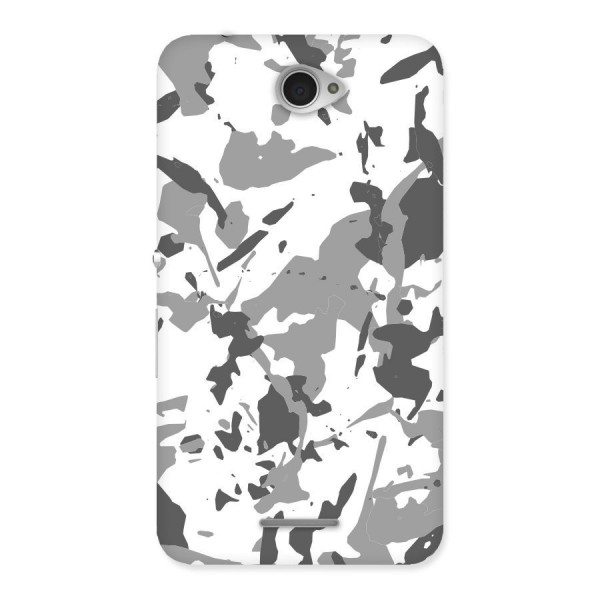 Grey Camouflage Army Back Case for Sony Xperia E4
