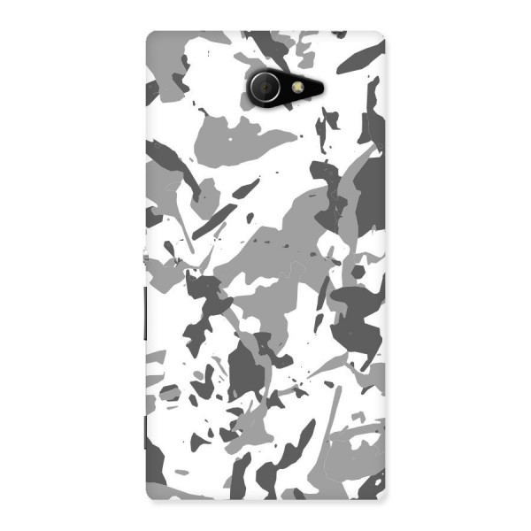 Grey Camouflage Army Back Case for Sony Xperia M2