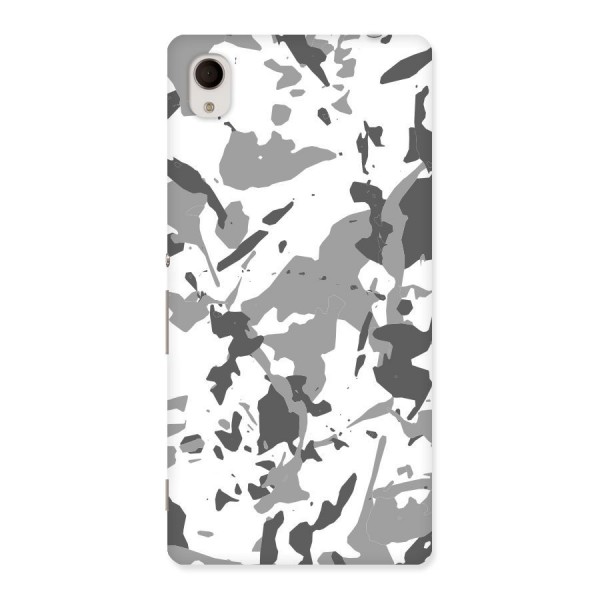 Grey Camouflage Army Back Case for Sony Xperia M4