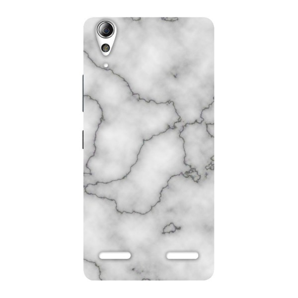Grey Marble Back Case for Lenovo A6000 Plus