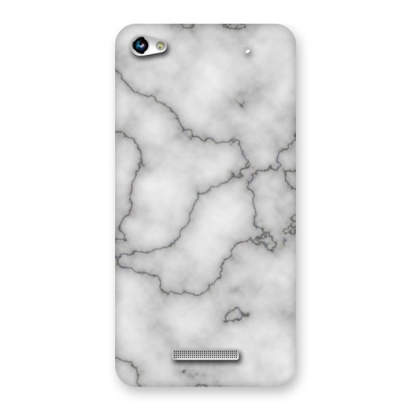 Grey Marble Back Case for Micromax Hue 2