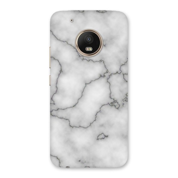 Grey Marble Back Case for Moto G5 Plus