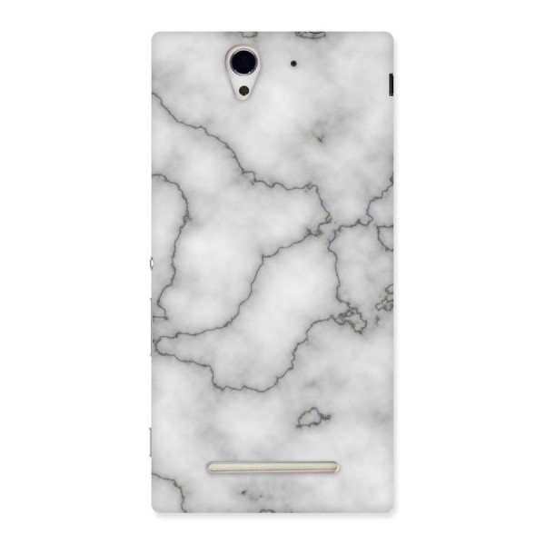 Grey Marble Back Case for Sony Xperia C3