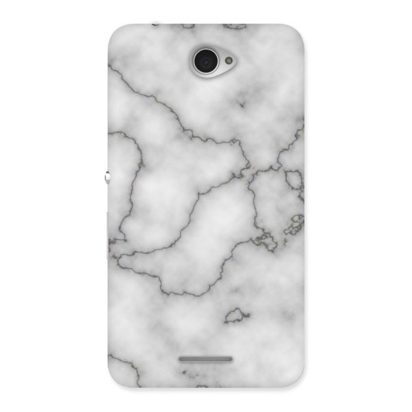 Grey Marble Back Case for Sony Xperia E4