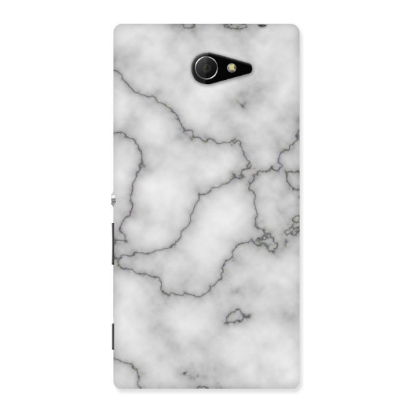 Grey Marble Back Case for Sony Xperia M2