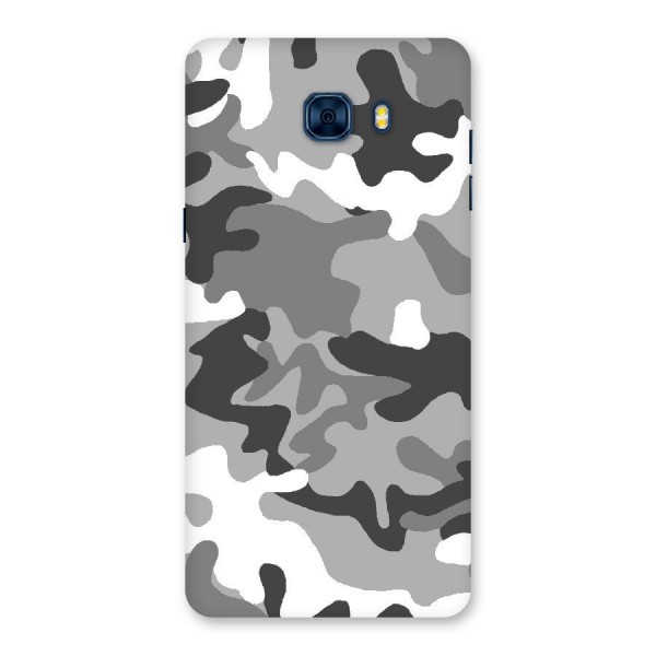 Grey Military Back Case for Galaxy C7 Pro