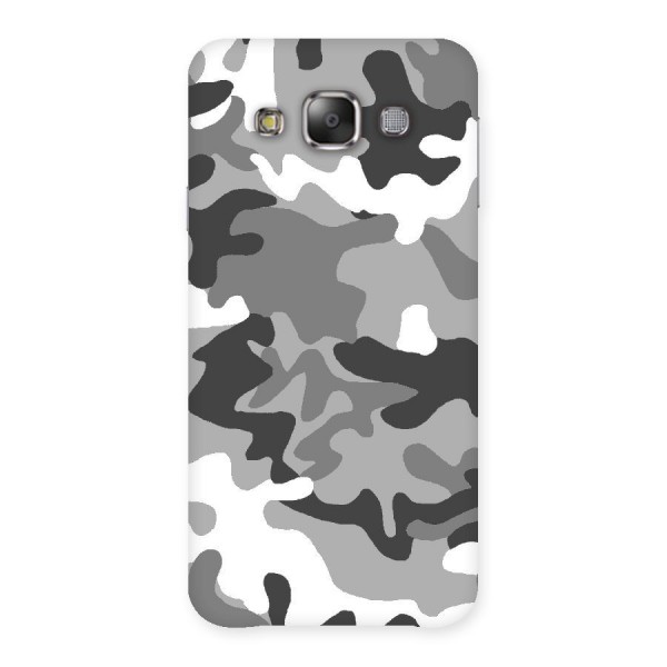 Grey Military Back Case for Galaxy E7