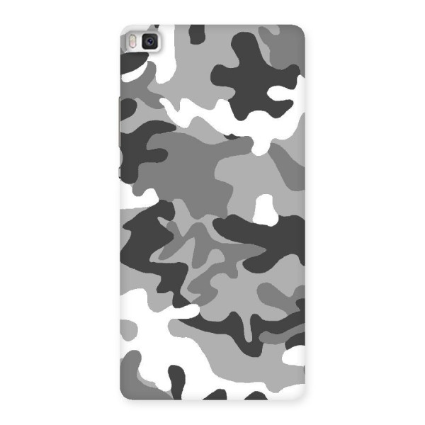 Grey Military Back Case for Huawei P8