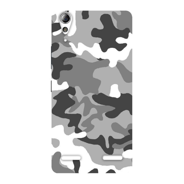 Grey Military Back Case for Lenovo A6000 Plus