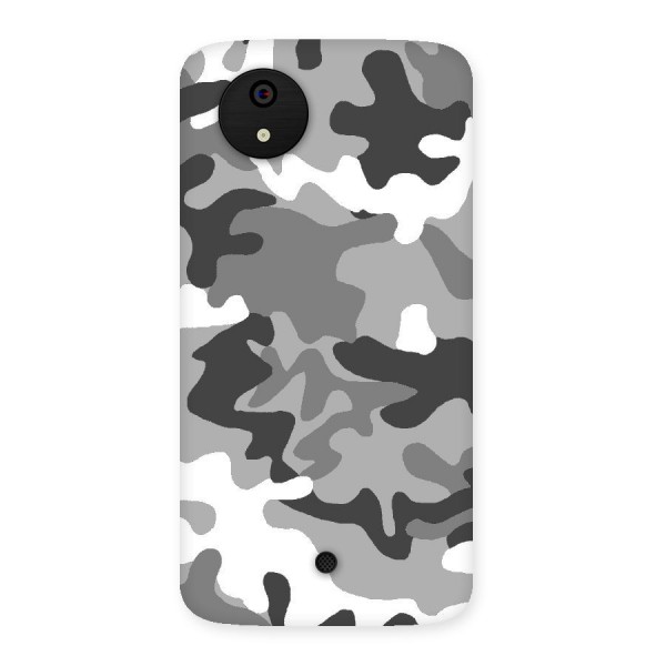 Grey Military Back Case for Micromax Canvas A1