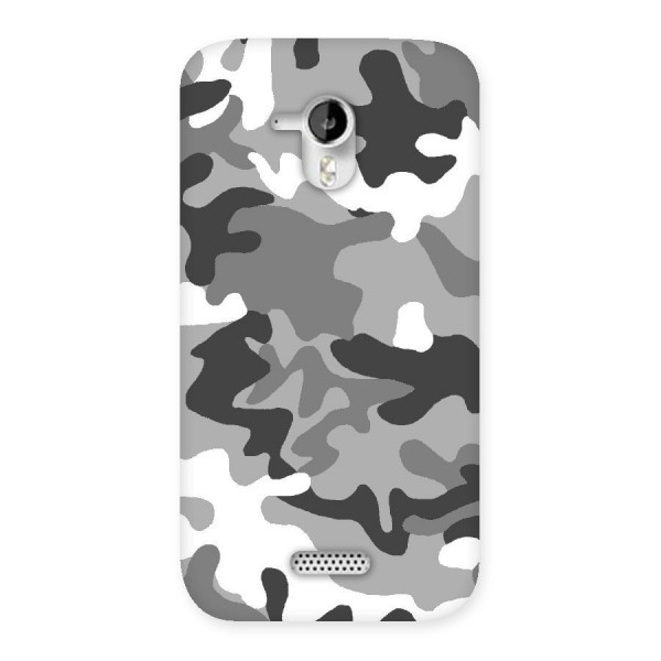 Grey Military Back Case for Micromax Canvas HD A116
