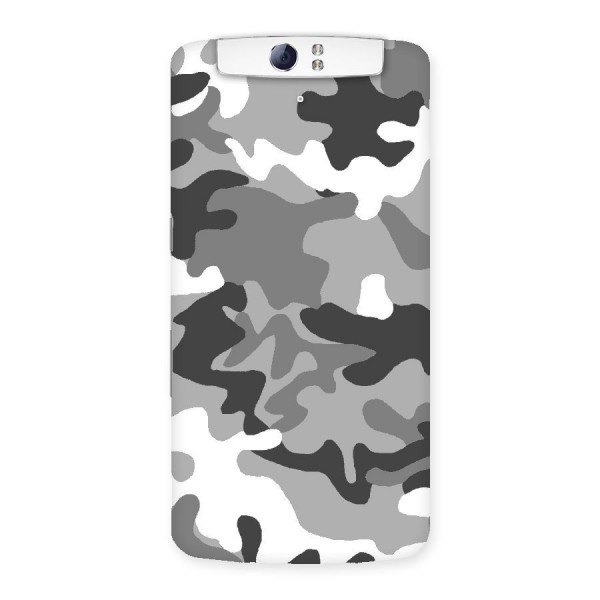 Grey Military Back Case for Oppo N1