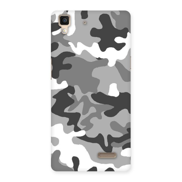 Grey Military Back Case for Oppo R7