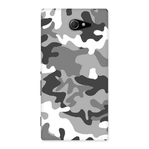 Grey Military Back Case for Sony Xperia M2