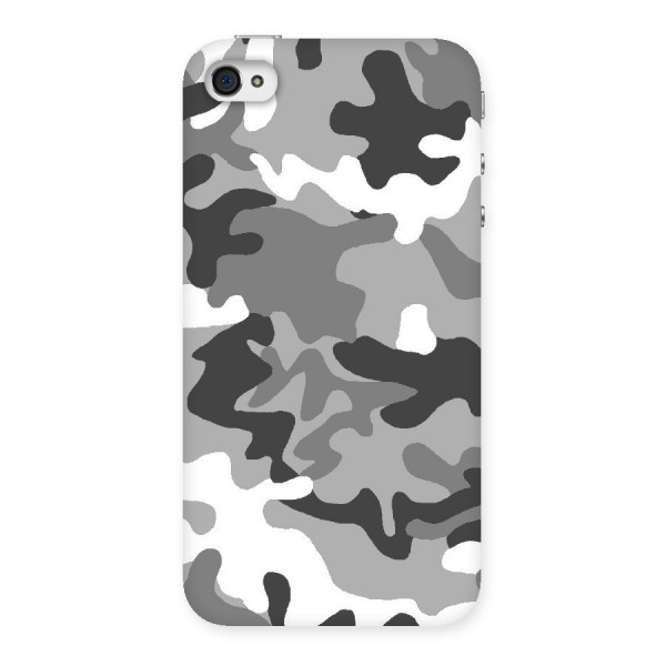 Grey Military Back Case for iPhone 4 4s