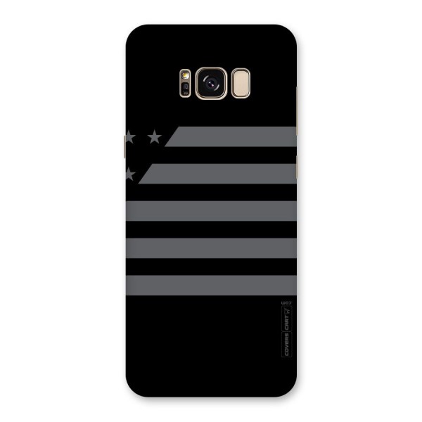 Grey Star Striped Pattern Back Case for Galaxy S8 Plus