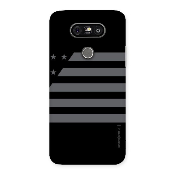 Grey Star Striped Pattern Back Case for LG G5
