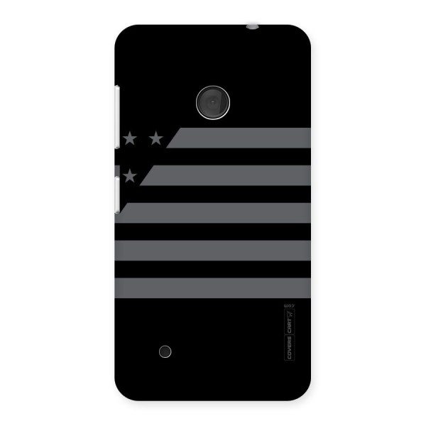 Grey Star Striped Pattern Back Case for Lumia 530