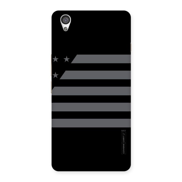 Grey Star Striped Pattern Back Case for OnePlus X