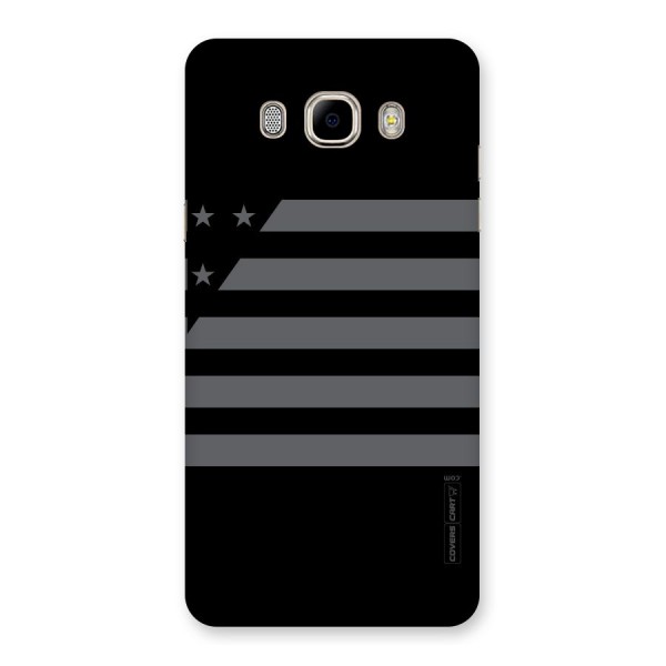 Grey Star Striped Pattern Back Case for Samsung Galaxy J7 2016