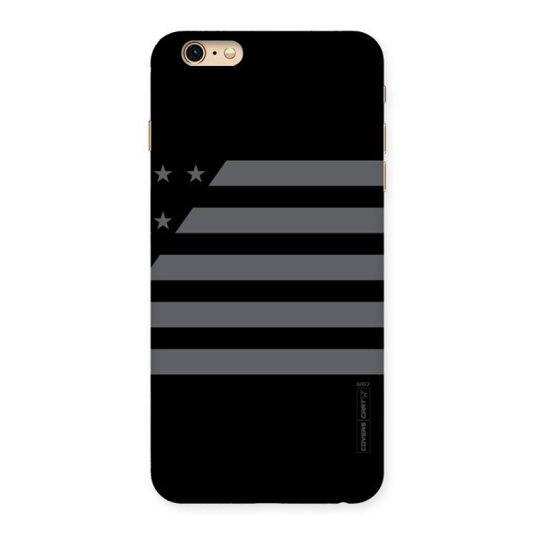 Grey Star Striped Pattern Back Case for iPhone 6 Plus 6S Plus