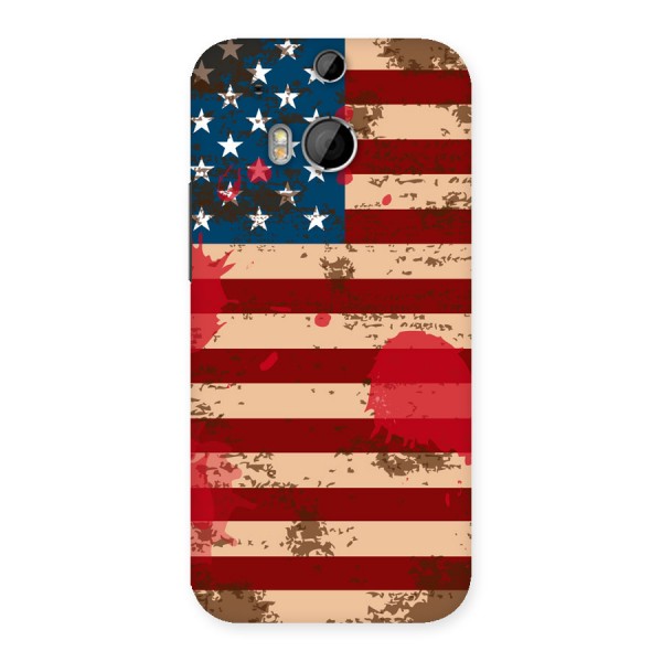 Grunge USA Flag Back Case for HTC One M8