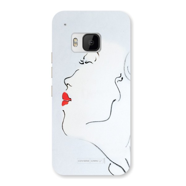 Girl in Red Lipstick Back Case for HTC ONE M9