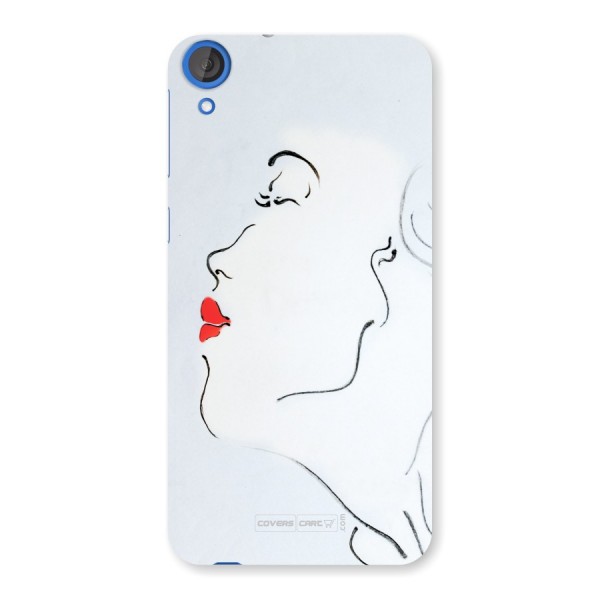 Girl in Red Lipstick Back Case for HTC Desire 820