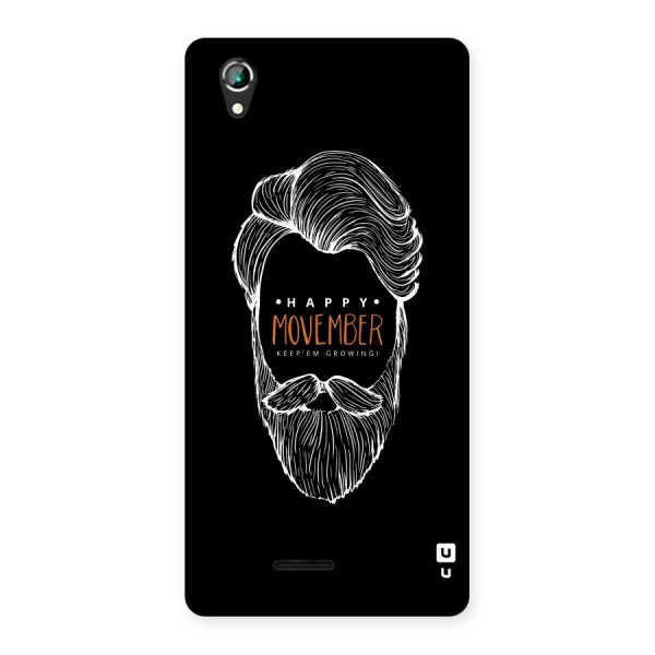 Happy Movember Black Back Case for Lava Iris 800