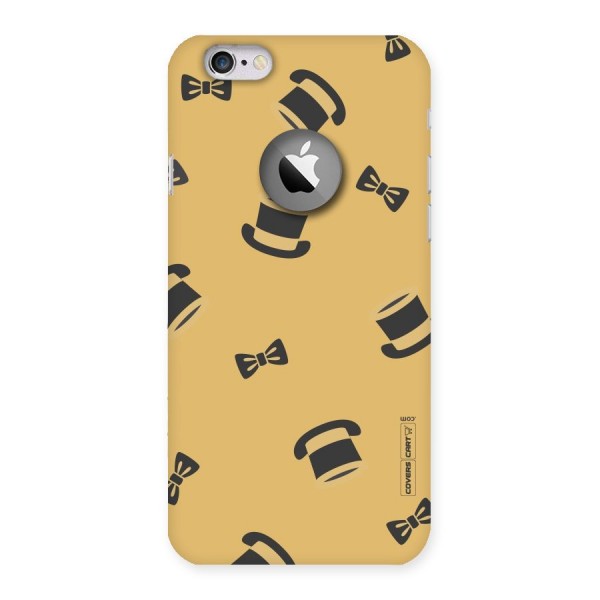Hat and Bow Tie Back Case for iPhone 6 Logo Cut
