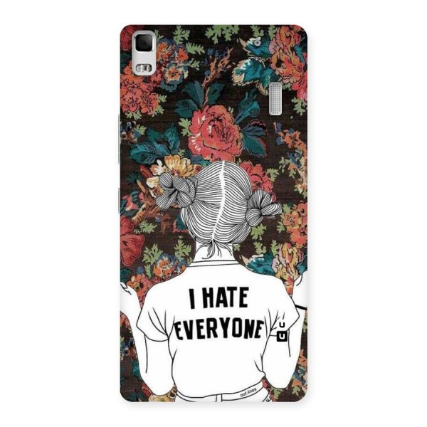 Hate Everyone Back Case for Lenovo K3 Note