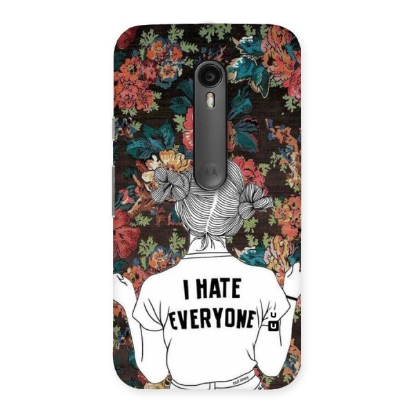 Hate Everyone Back Case for Moto G3