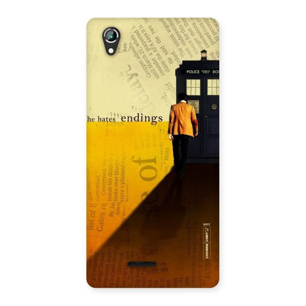 Hates Endings Back Case for Lava Iris 800