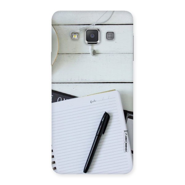 Headphones Notes Back Case for Galaxy A3