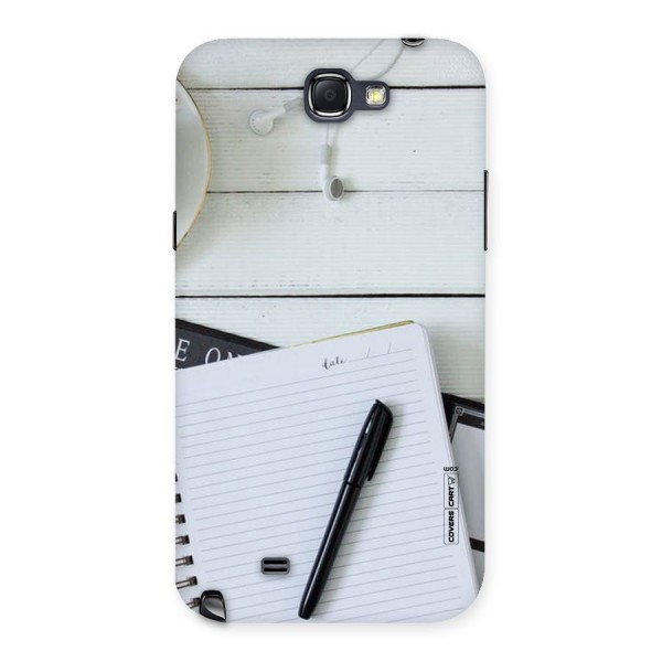 Headphones Notes Back Case for Galaxy Note 2