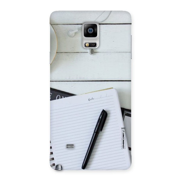 Headphones Notes Back Case for Galaxy Note 4