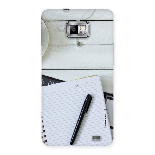 Headphones Notes Back Case for Galaxy S2