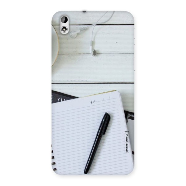 Headphones Notes Back Case for HTC Desire 816g